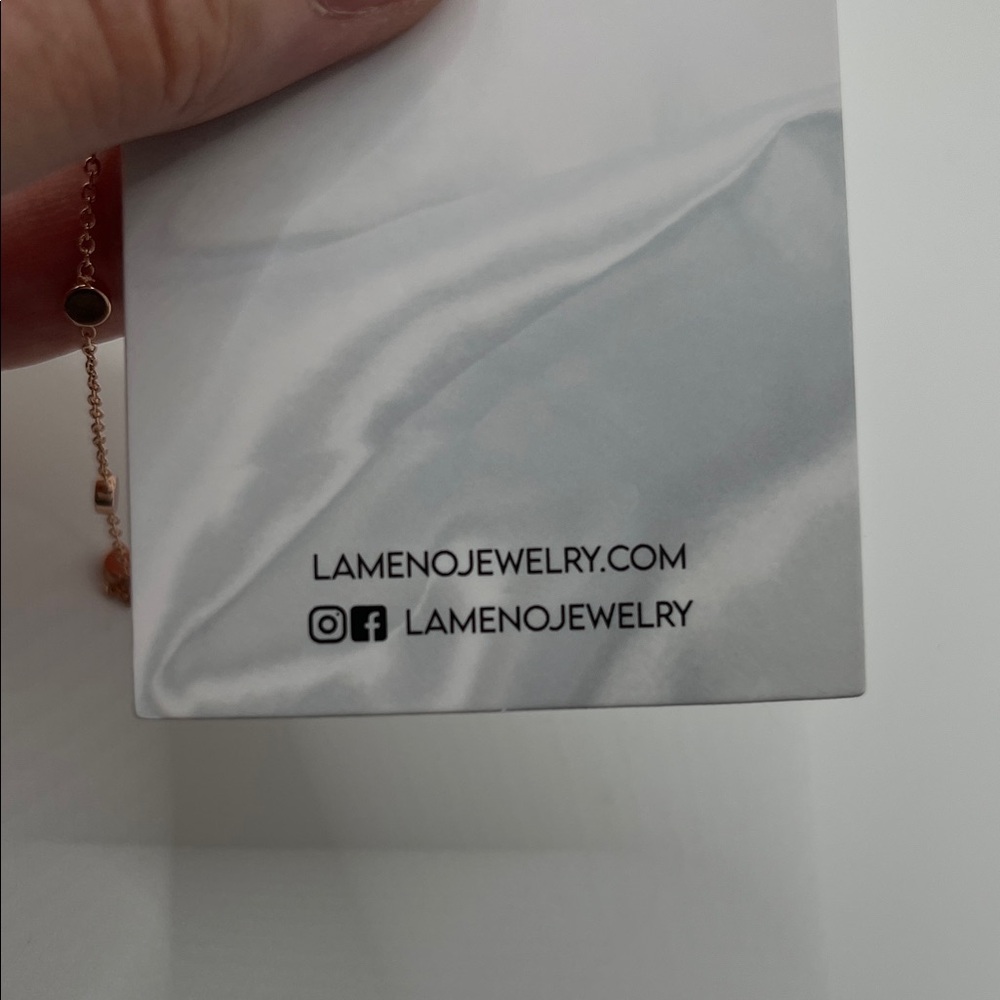 Rose Gold Dangle Earrings - Picture 4 of 4